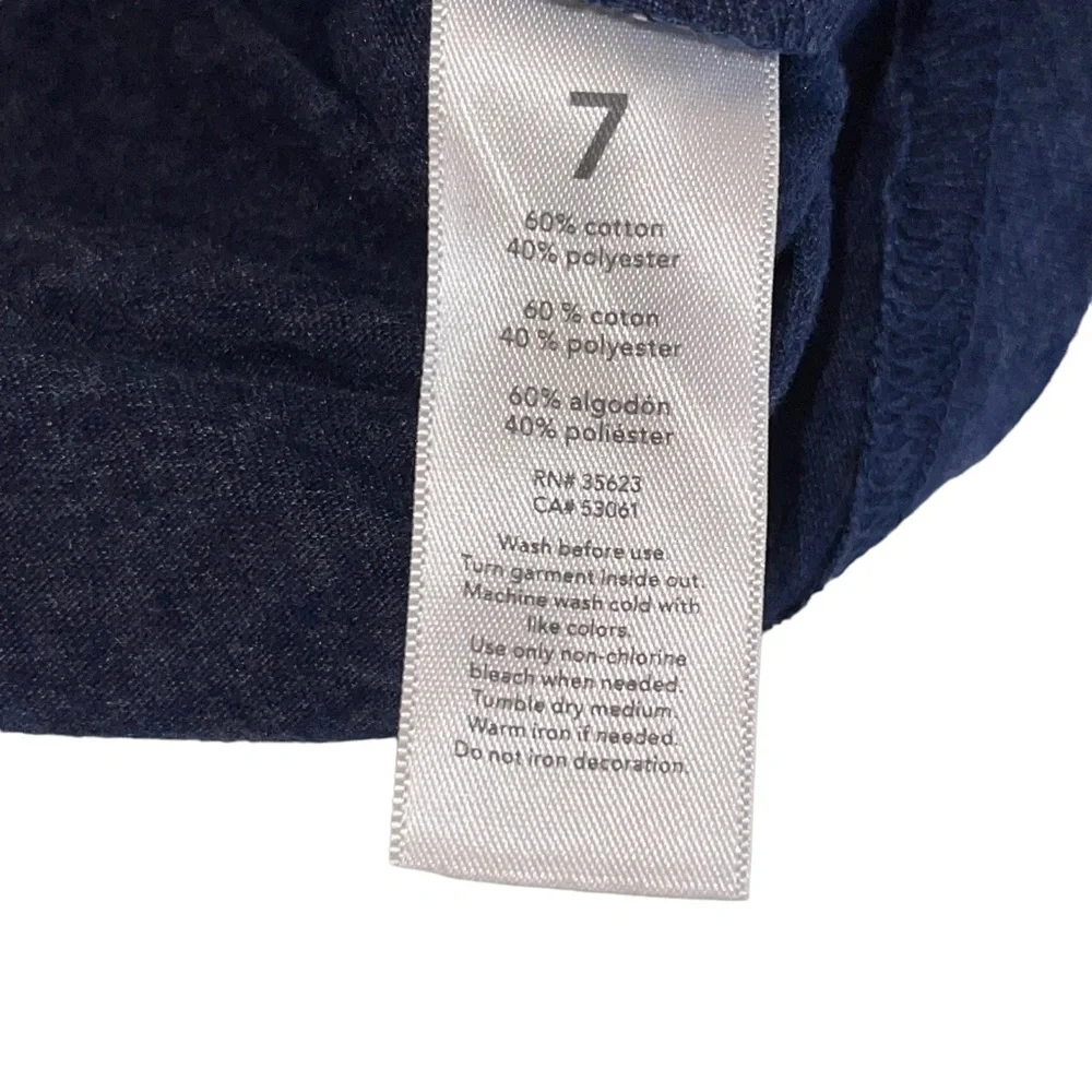 Carter's Boys Navy Blue Multicolor Shark‎ Shirt Size 7 EUC